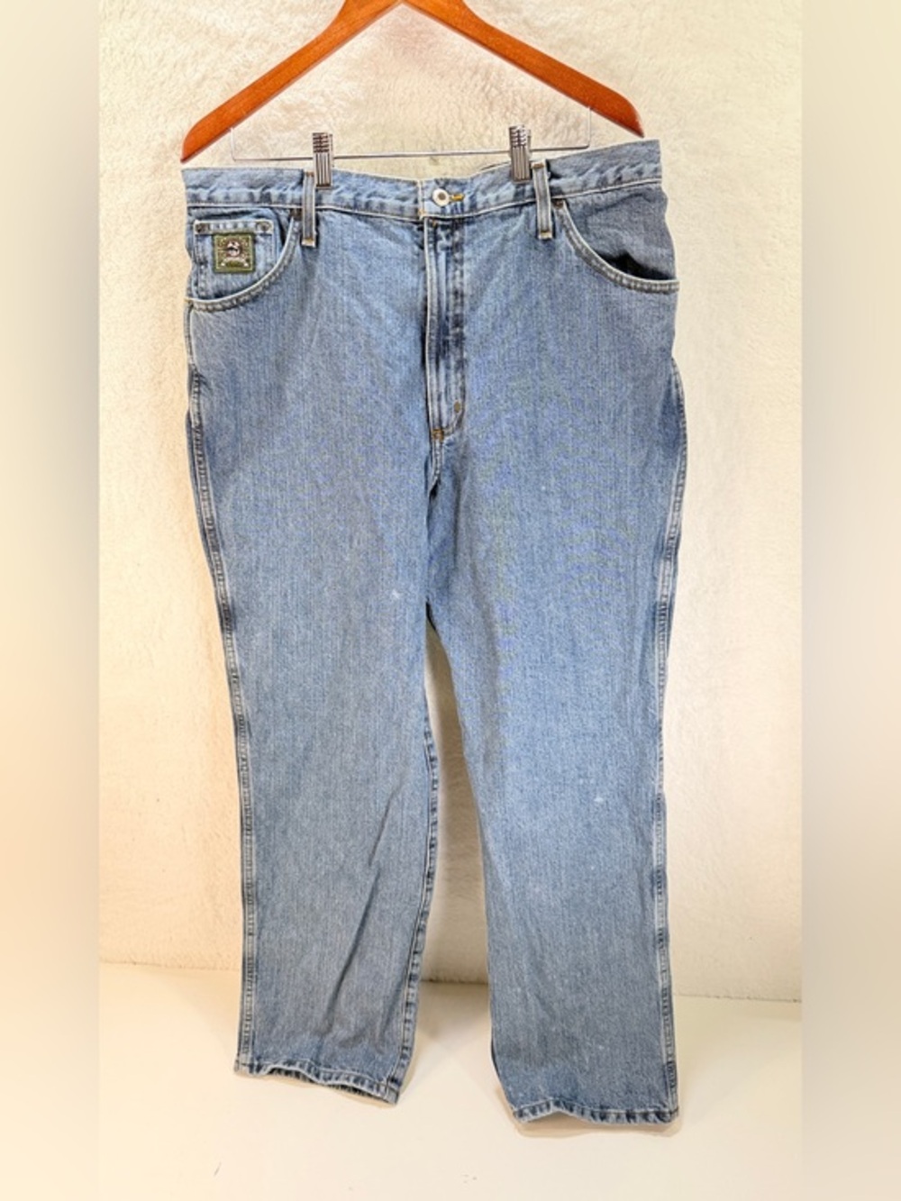 Cinch Men’s 38x30 Relaxed Fit Light Wash Straight Leg Jeans Western Cowboy